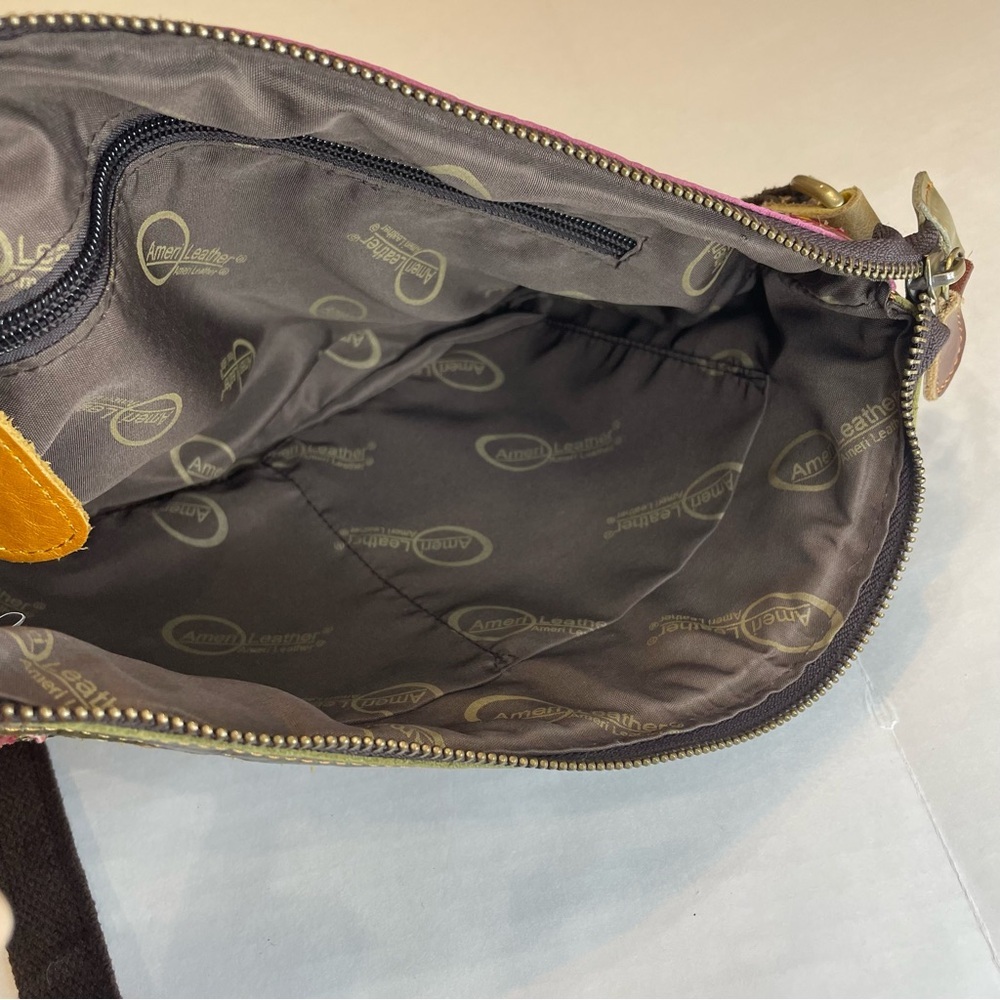 Amerileather Stella Slim Leather Crossbody/shoulder Bag/purse. Pre-owned - Picture 7 of 8